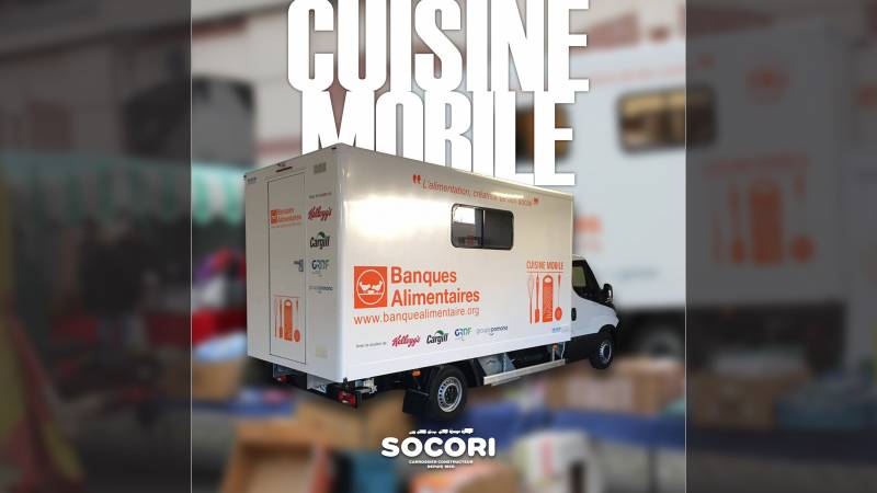 Camion Magasin - Cuisine Mobile - Banques Alimentaires Paris